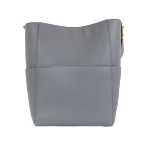 Celine Gray Bucket Bag Shoulder Calfskin Sangle